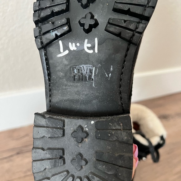 FRYE Samantha leather fur trim boots - Picture 8 of 8